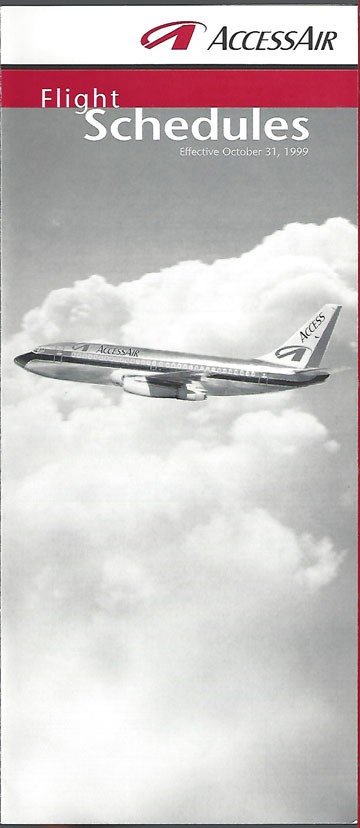 Access Air system timetable 10/31/99 [5041] Buy 4+ save 50%