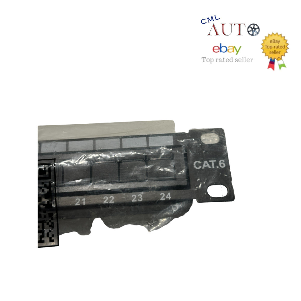 24-Port Cat6 Patch Panel, 10Gbps RJ45 Keystone Network Panel
