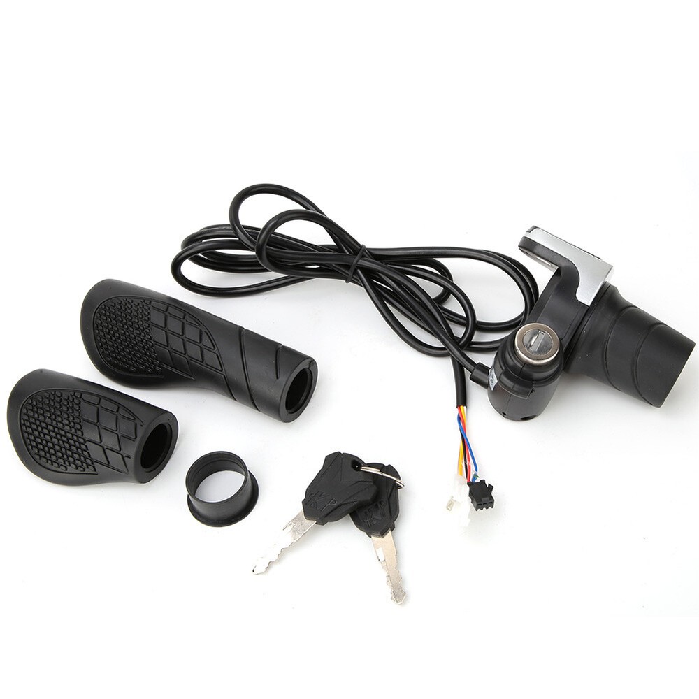 36V Scooter E- Handlebar Grip Throttle W/LCD Display Key Lock