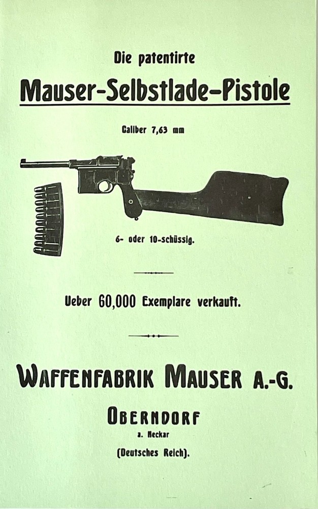 Mauser Broomhandle Factory Manual