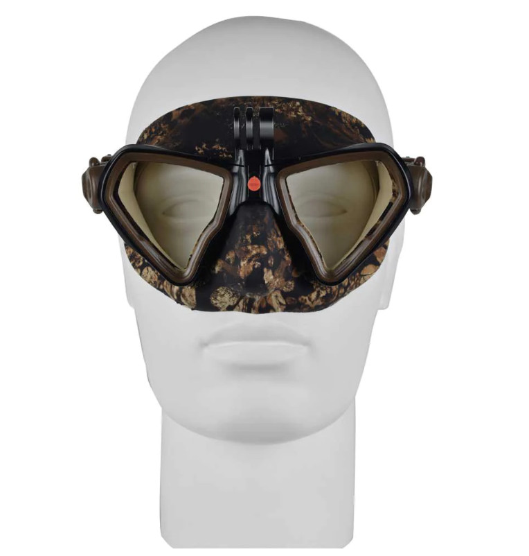 H. DESSAULT ELEMENT MASK WITH CAMERA MOUNT (EARTH CAMO - BROWN)