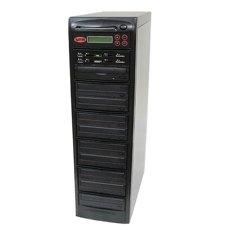 Systor Multi Media PLUS - Flash USB SD CF Backup to 9 CD DVD Disc Duplicator