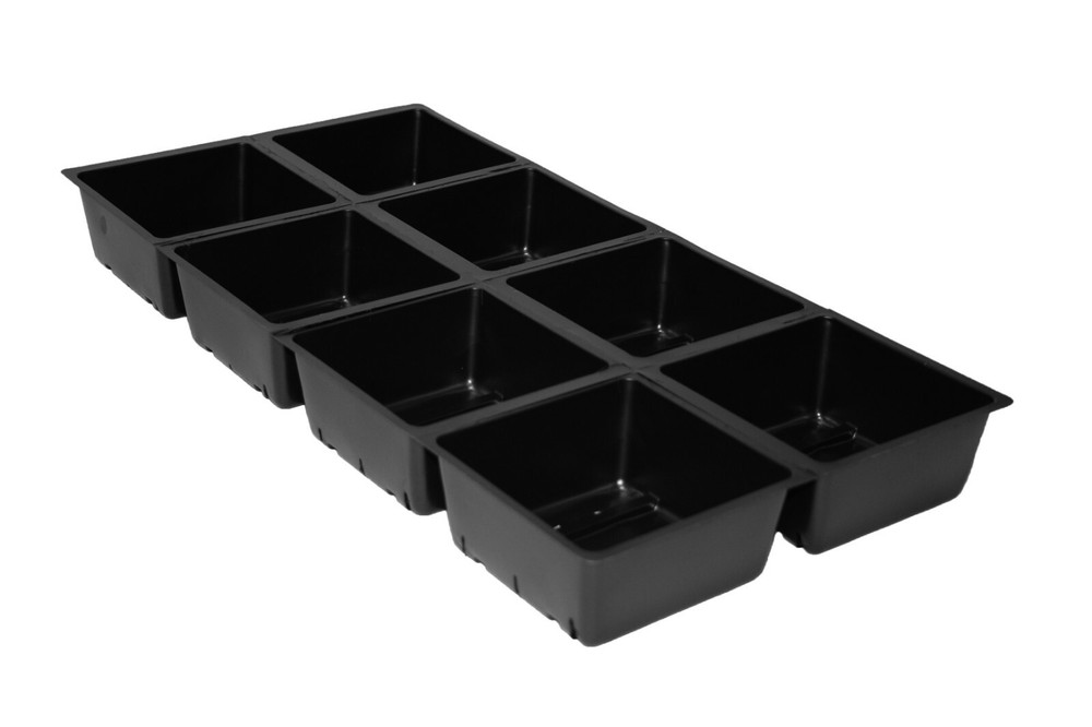 Seed Sprouting Trays, Shallow Seed Starting Inserts, 40 Cells  = 5 Flats