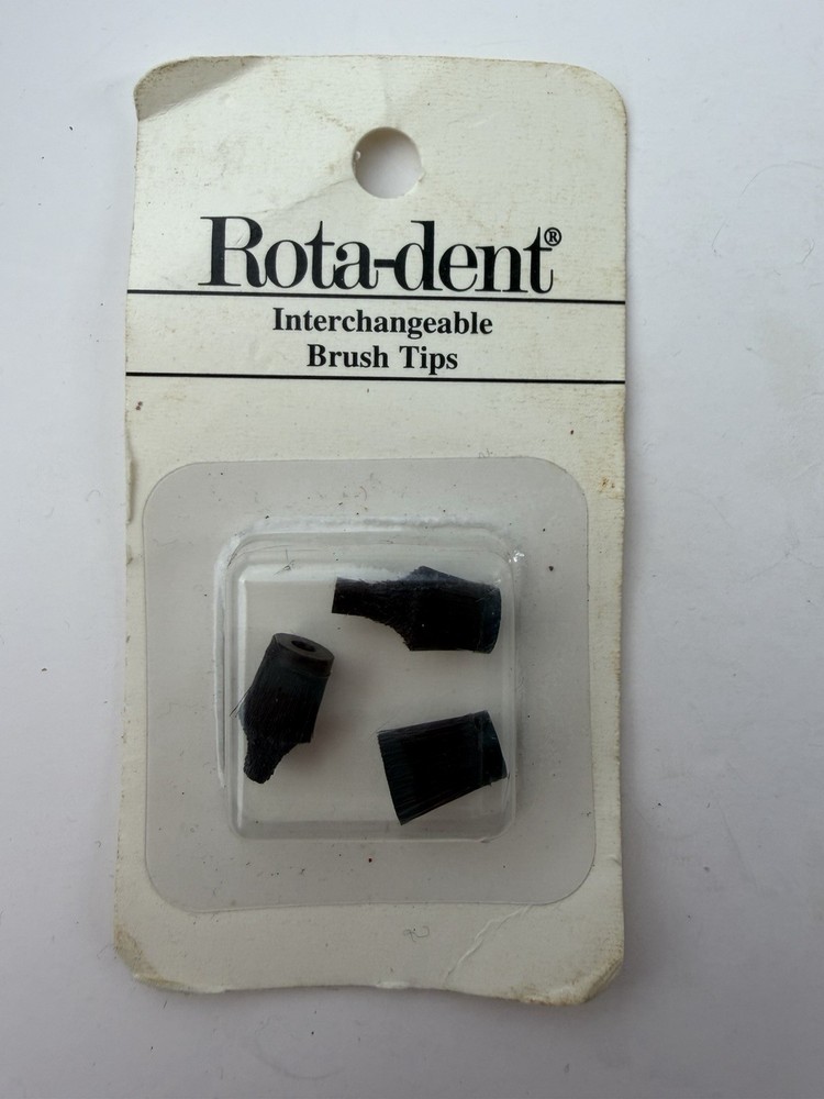 Rota-Dent Electric Toothbrush Interchangeable Replacement Brush Tips NOS