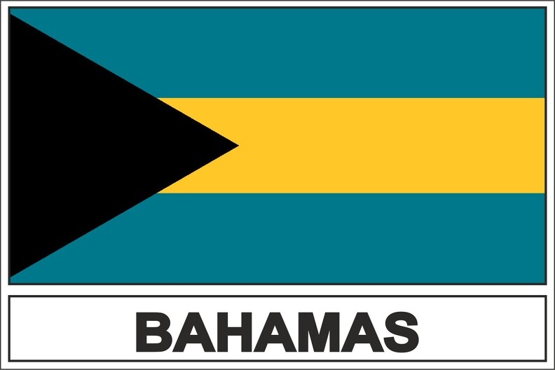 Sticker Flag BS Bahamas