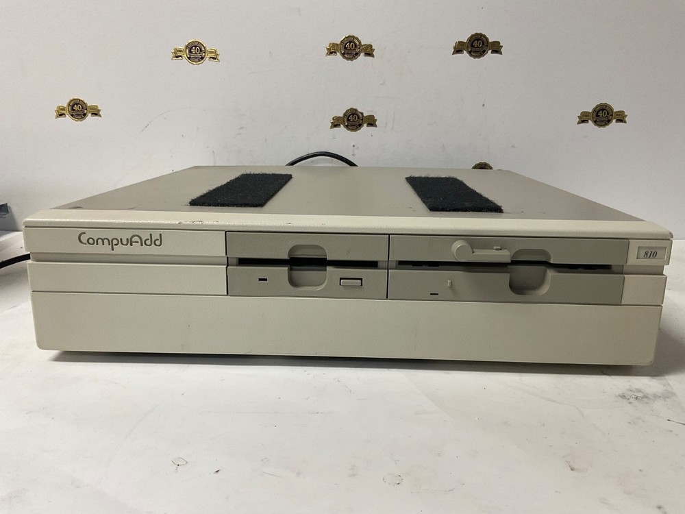 CompuAdd 810 Computer # 100921-0001 model A002 Keyboard Diskette powers up fine