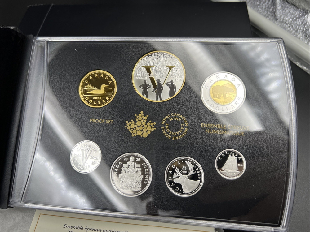 2020 Canada V Day Fine Silver Proof Set w/ Box & COA