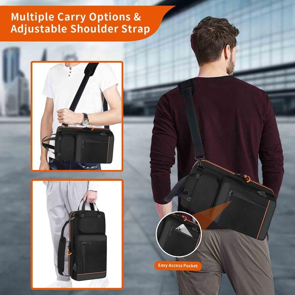 Large Capacity Drum Stick Bag with Hook & Adjustable Strap for Percussion