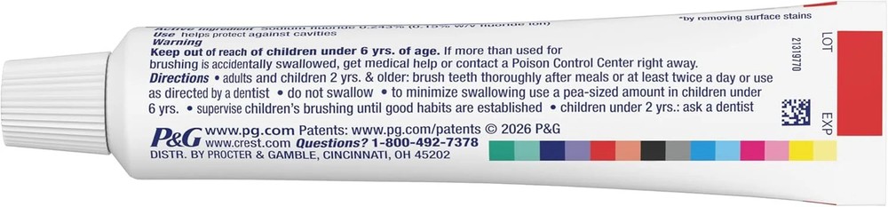 Tartar Protection & Anticavity Toothpaste with Fluoride, Regular Paste, 2.4Oz (P