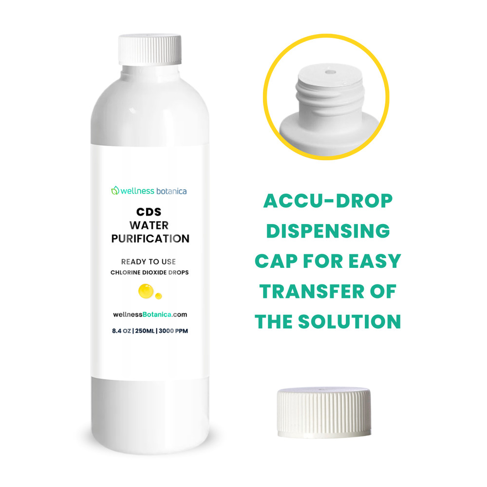 CDS Water Purification - 8.4oz 250ml - Ready to Use Solution