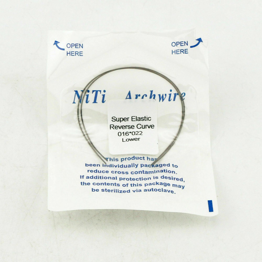 Dental Reverse Curve Arch Wire Niti Super Elastic Round/Rectangular True Form