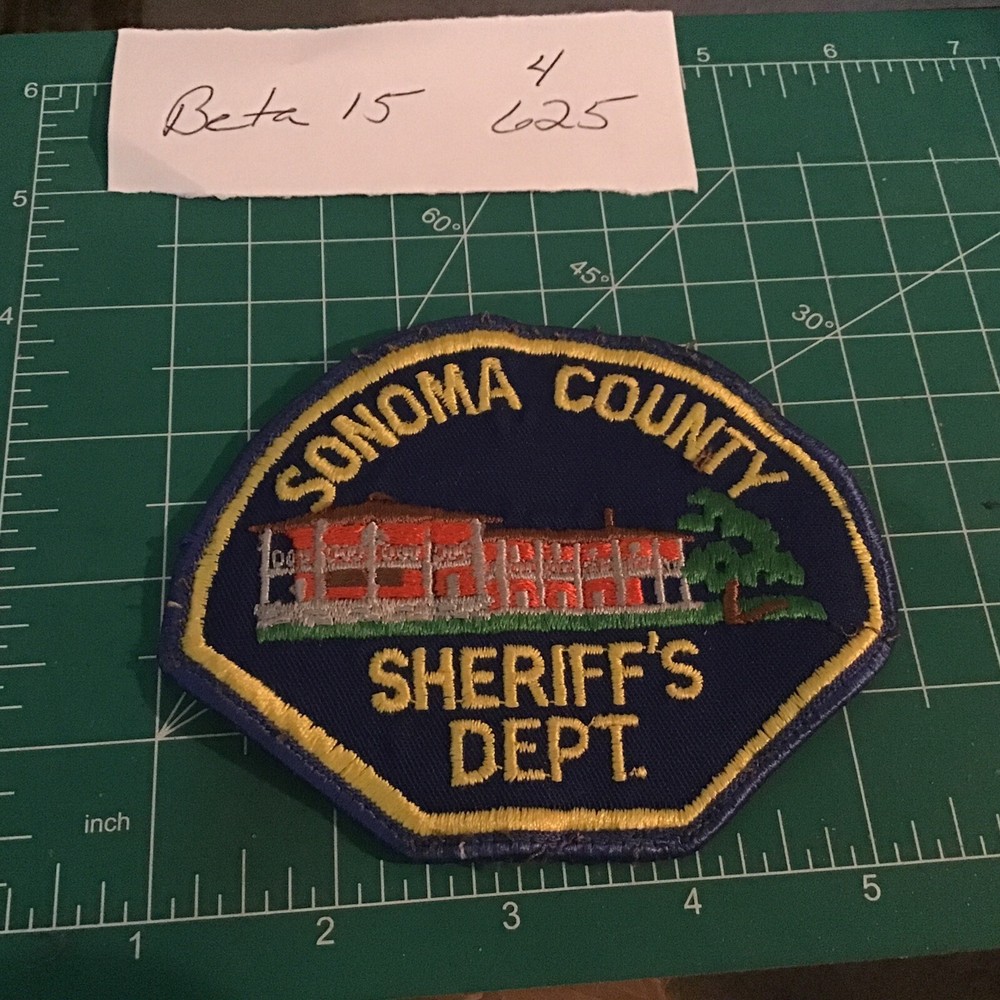 Sonoma County California Sheriff Patch