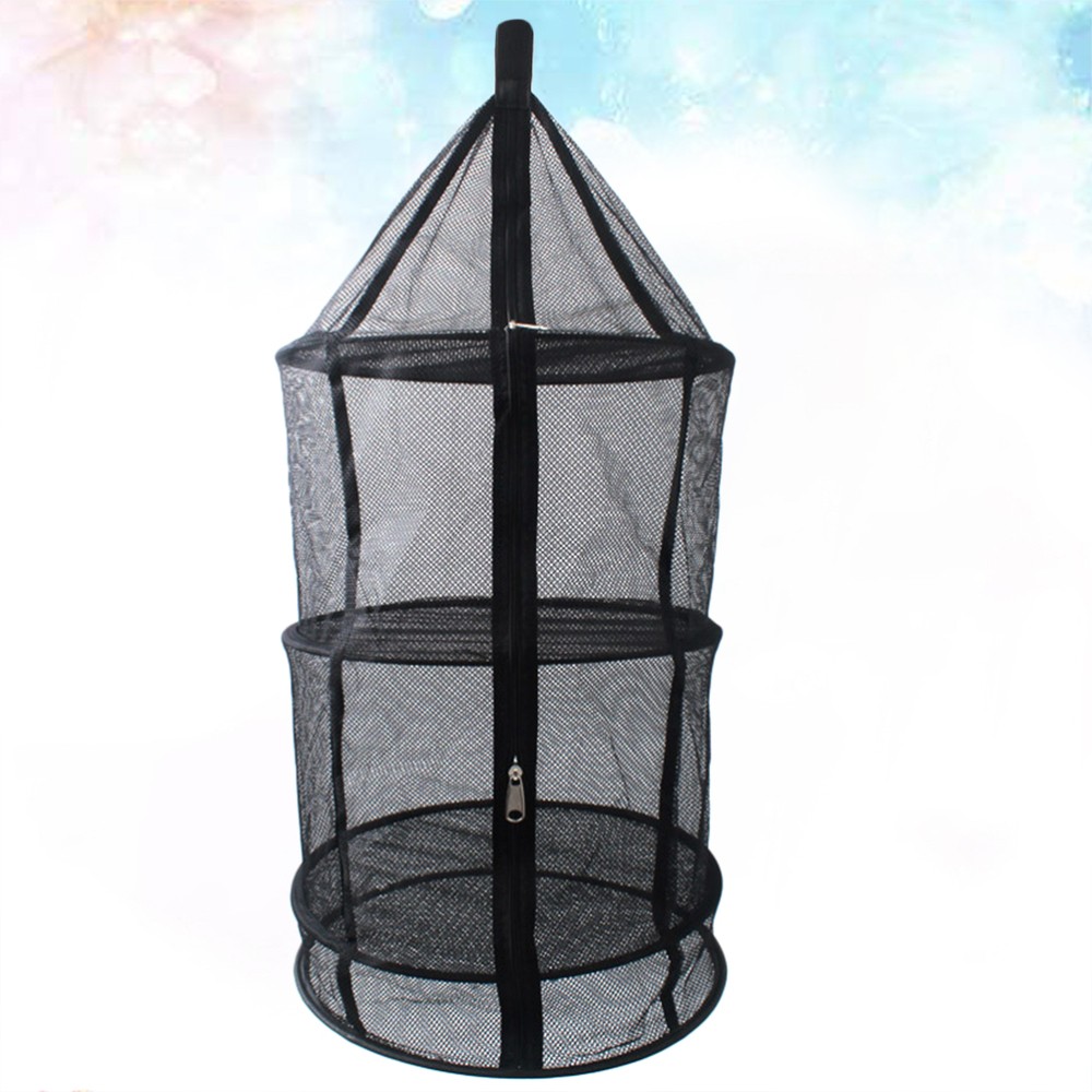 Foldable Drying Closed Zipper Net Mesh Collapsible Hanging Dryer