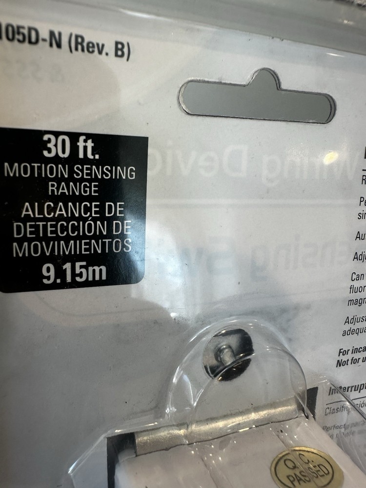 Cooper Wiring Devices K6105W Occupancy Sensor Wall Switch White 120V