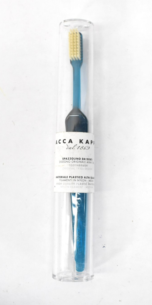 Acca Kappa Toothbrush Medium Hardness Blue Nylon Filament Medium Size Set