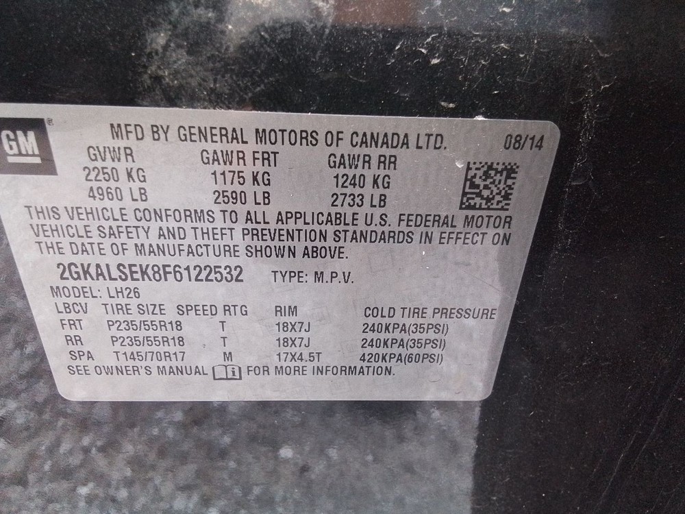 2010-2017 GMC Terrain Dash Mounted Lower 7" Display Screen