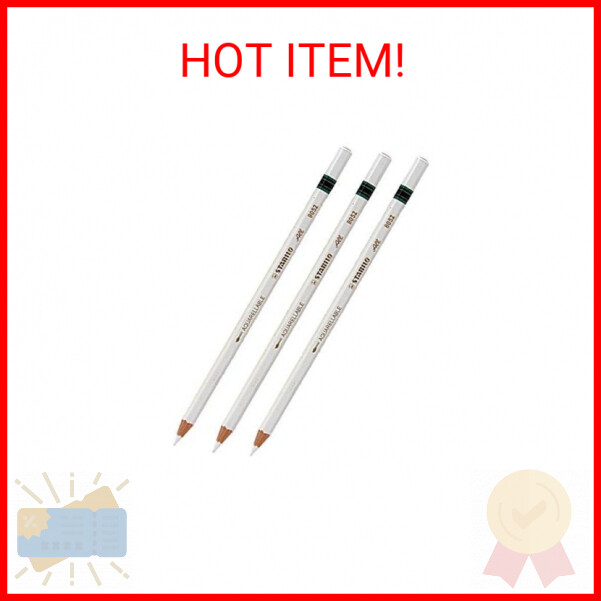3 X Stabilo-All Pencil White