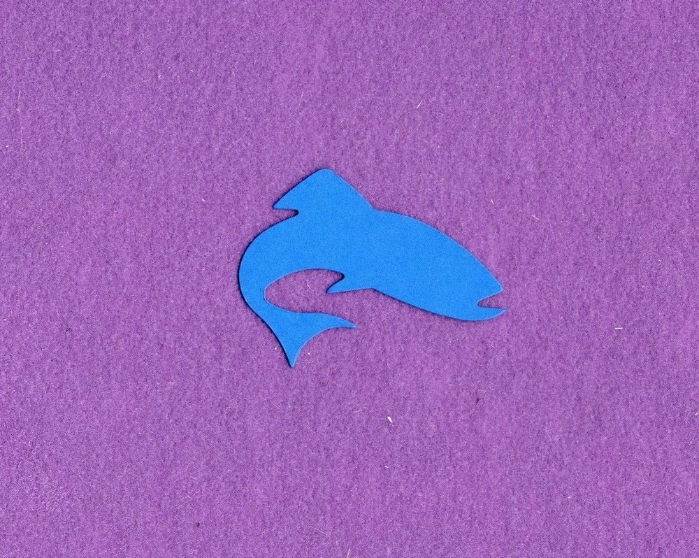 TROUT fish medium die cuts scrapbook cards