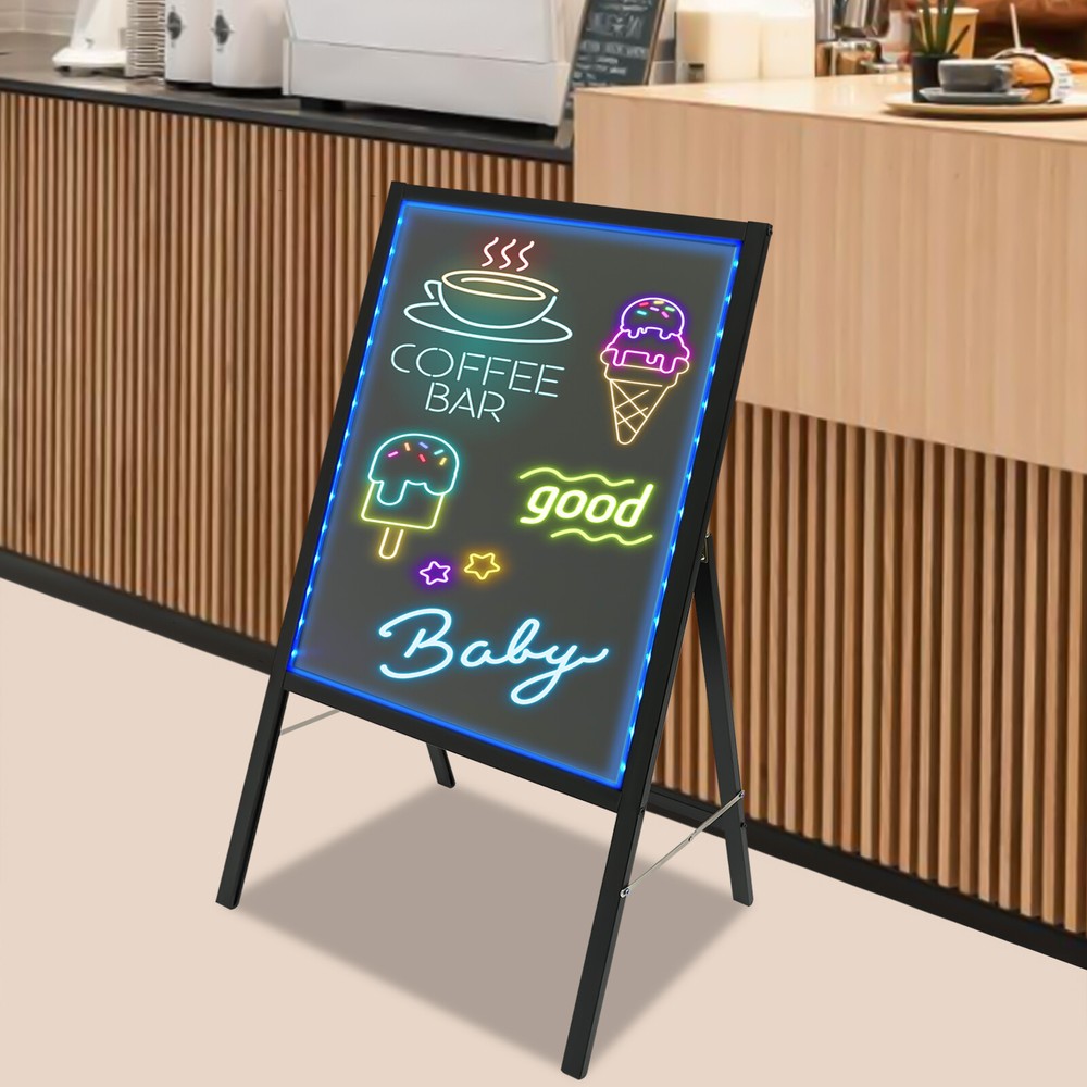 LED Message Writing Board Standing Menu Sign Board LED Message Board 50*70cm