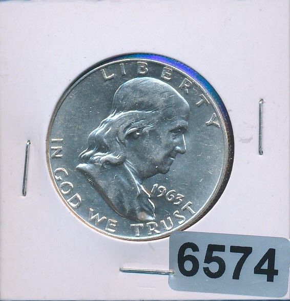FRANKLIN HALF DOLLAR - 1963-D BU - #6574