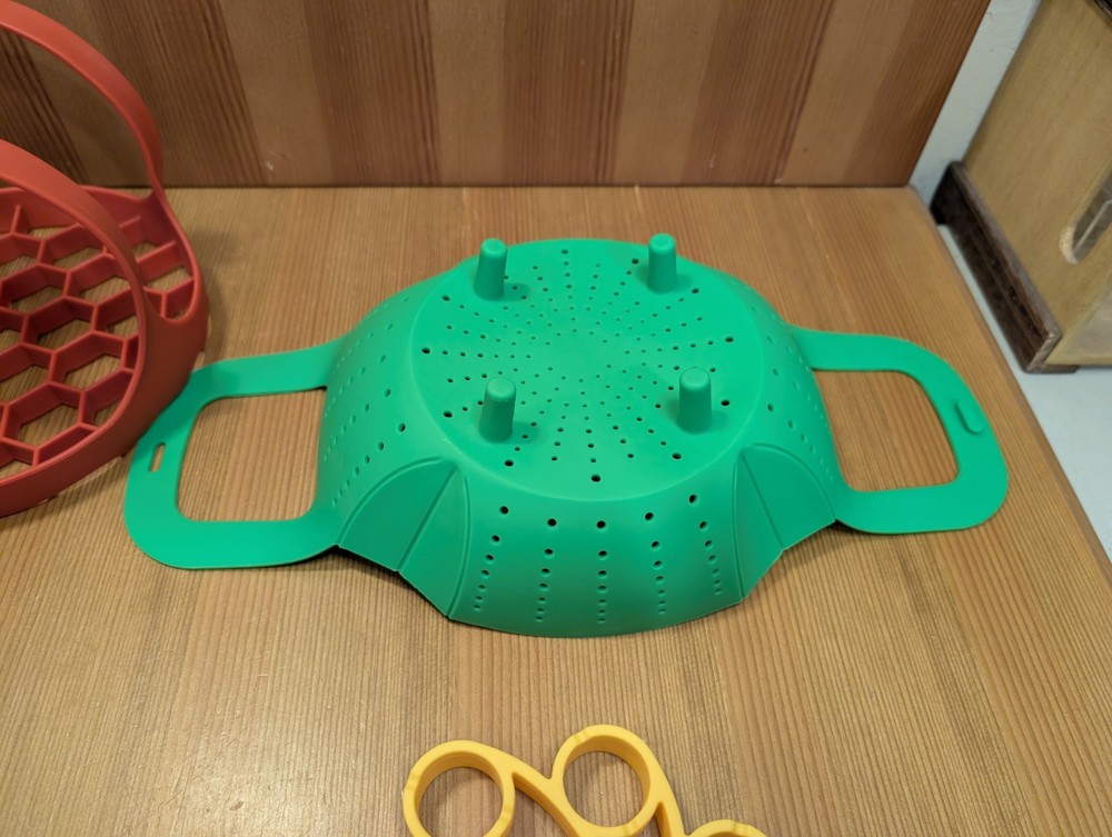 Instant Pot Silicone Accessory Lot - Egg Bite Molds Lifter False Bottom Strainer