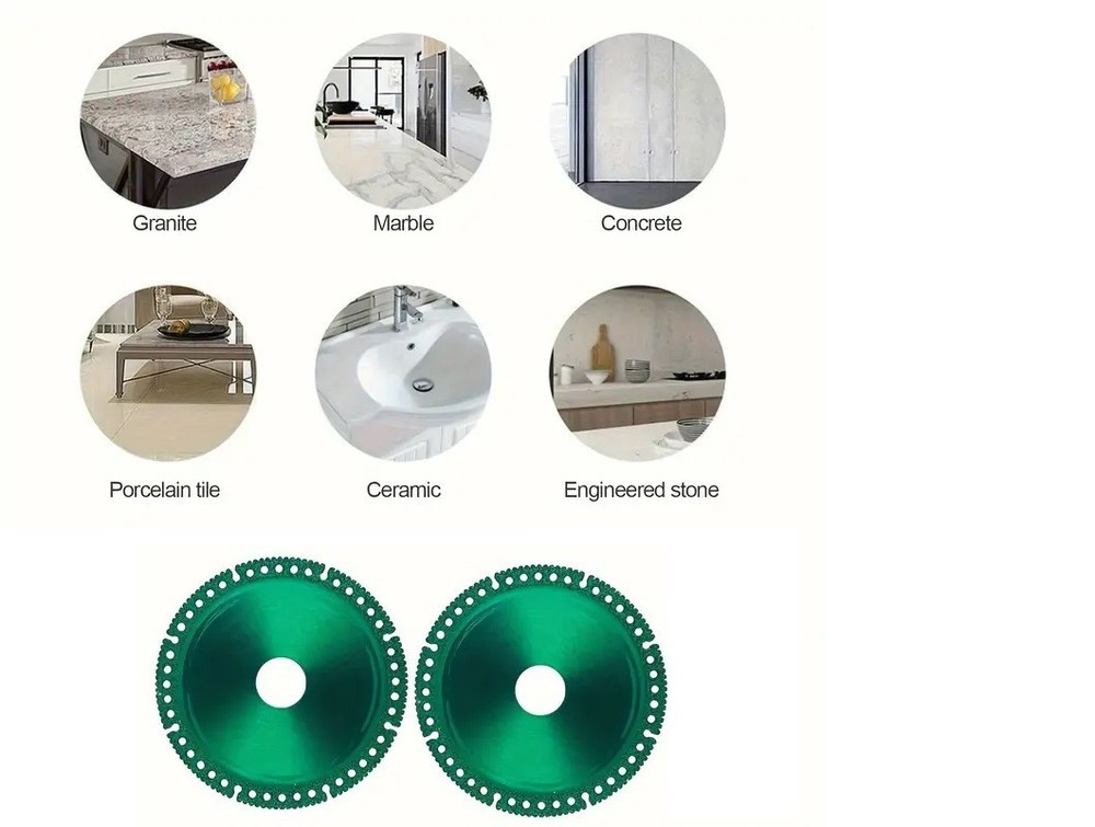 2 Pack 4 Inch Diamond Cutting Discs – Durable Set – T023