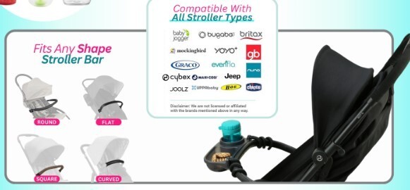 Swanoo Universal Stroller Snack Tray
