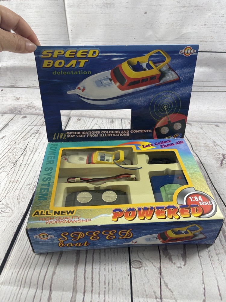 Vintage Speed Boat Powered 1:64 Scale Workmanship Full Function Radio Control