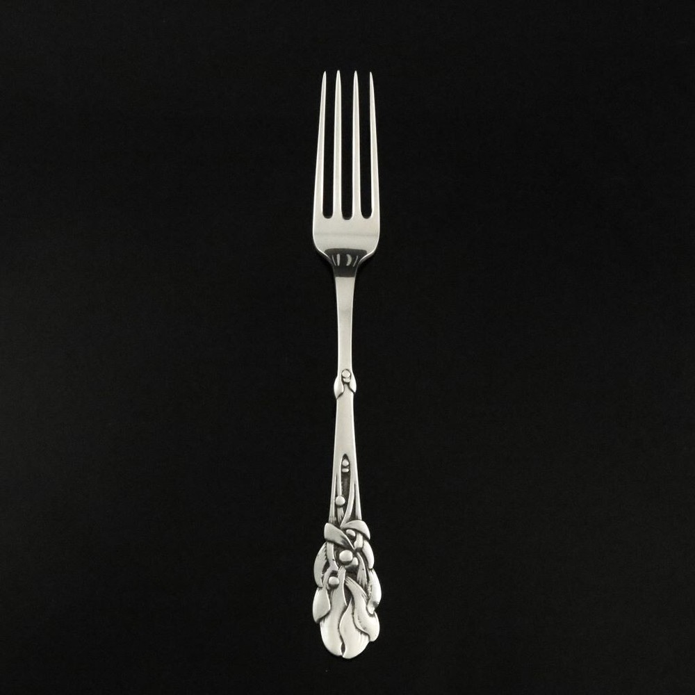 Heimbürger Silver Luncheon Fork - Mistletoe / Mistelten