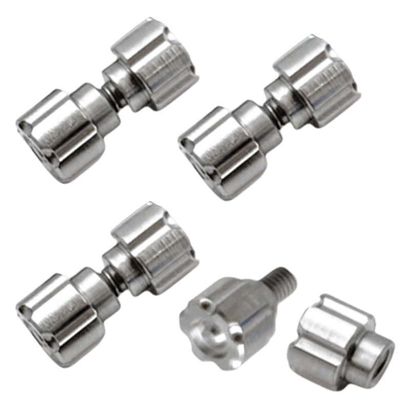 4pcs Professional Alloy Pusher Folding Component Push Button Pattern