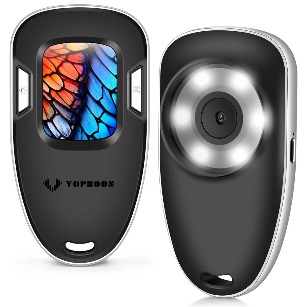 Digital Microscope Fixed Focus, 200x Mini Magnifier, black