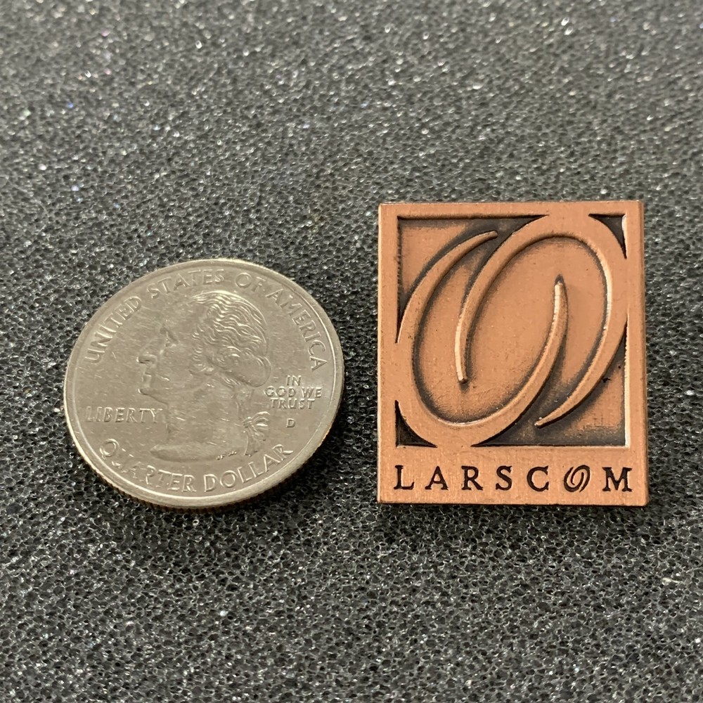 Larscom Network Solutions Logo Pin Pinback #40369