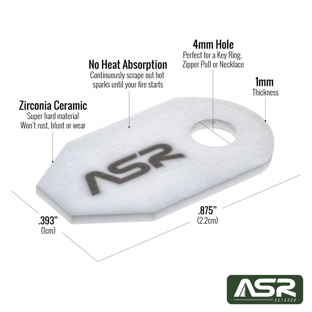 ASR Outdoor 2 Pack Ceramic Micro Striker Scraper Emergency Fire Starter
