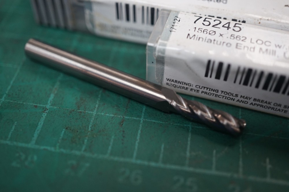 Harvey Tool .156" x .562 LOC x .045 Radius Solid Carbide 4 Flute End Mill