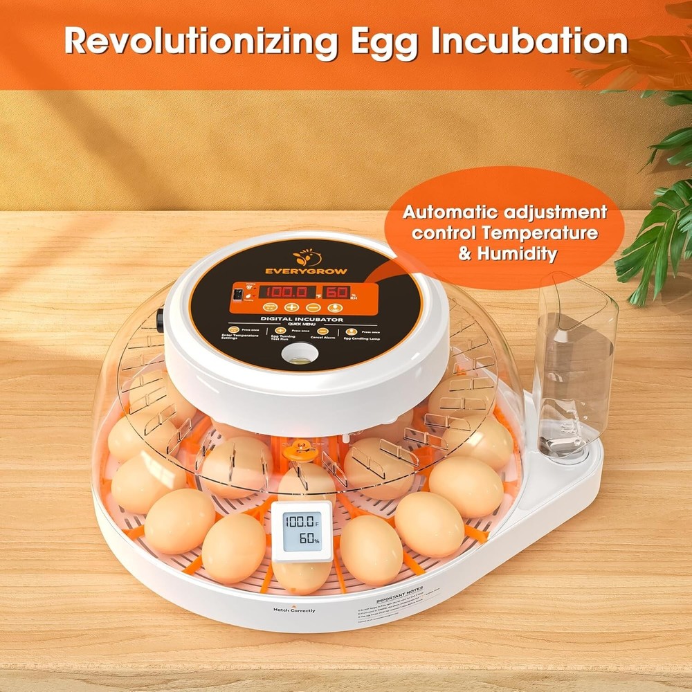 Incubators for Hatching Eggs, 22 Eggs Smart Incubator with Automatic Egg Turning