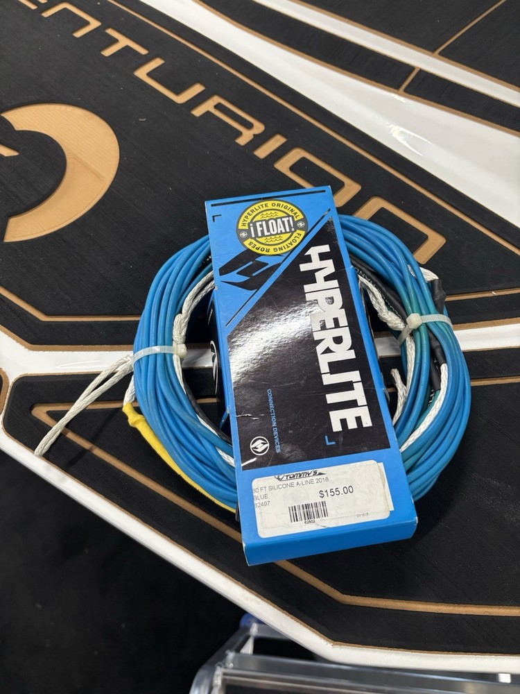 Hyperlite Wakeboard Rope 80' Silicone A-Line Blue