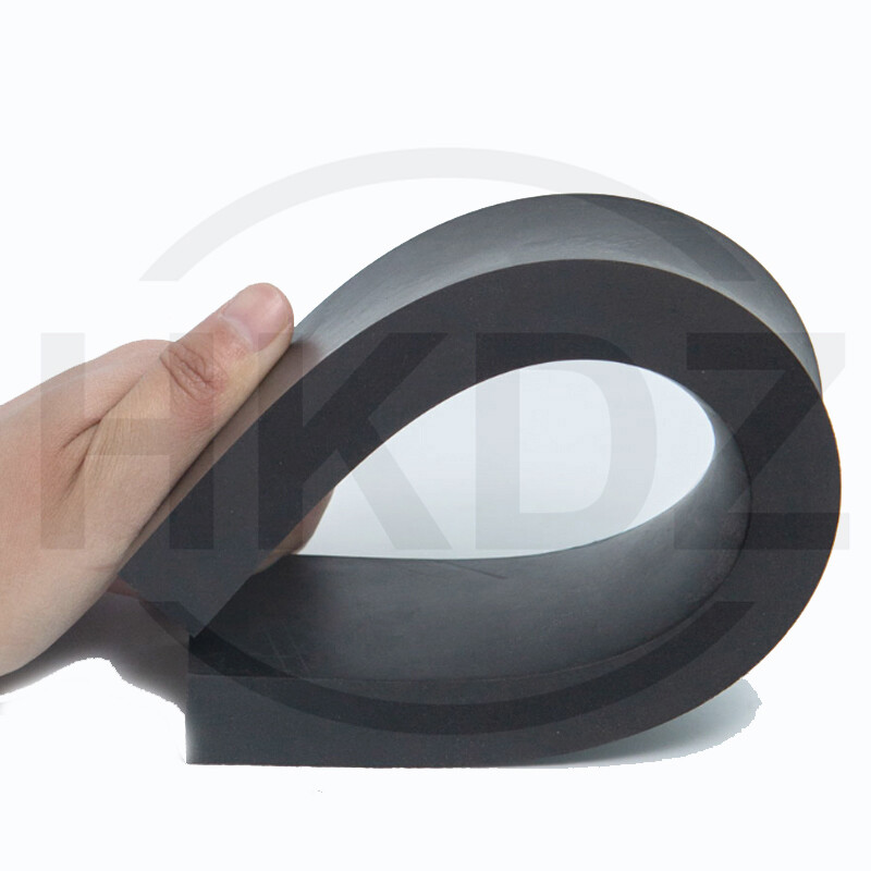 Black Rubber Sheets Pad Vibration Damping Wear Buffer Pads Thickess 5mm -50mm