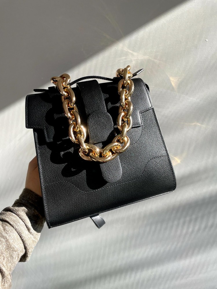 Chunky High Quality Statement Chain Strap Gold Silver 45cm shoulder pouch
