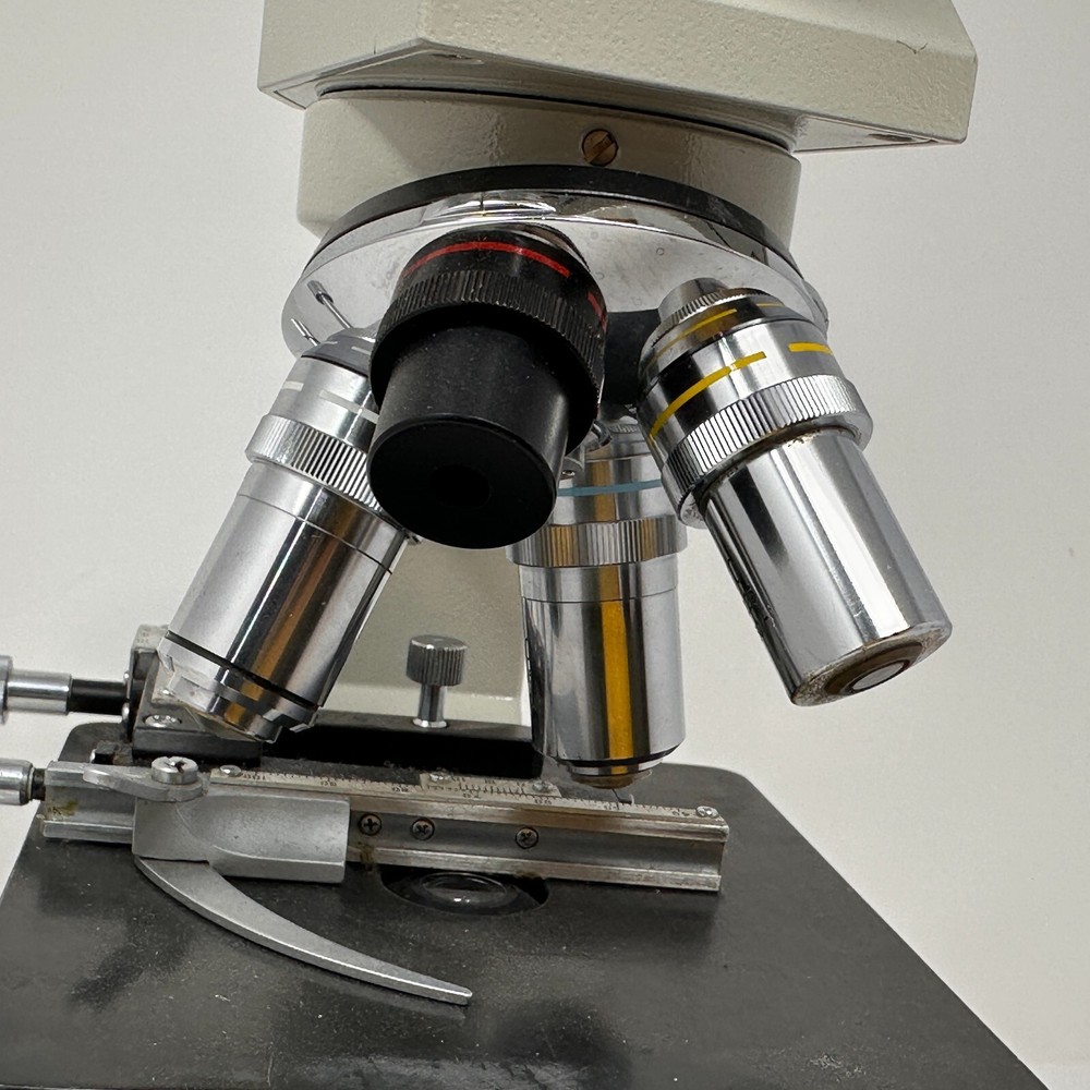 Ward's HVS-20 Monocular Compound Microscope 4 Objective Lenses Lab Scope