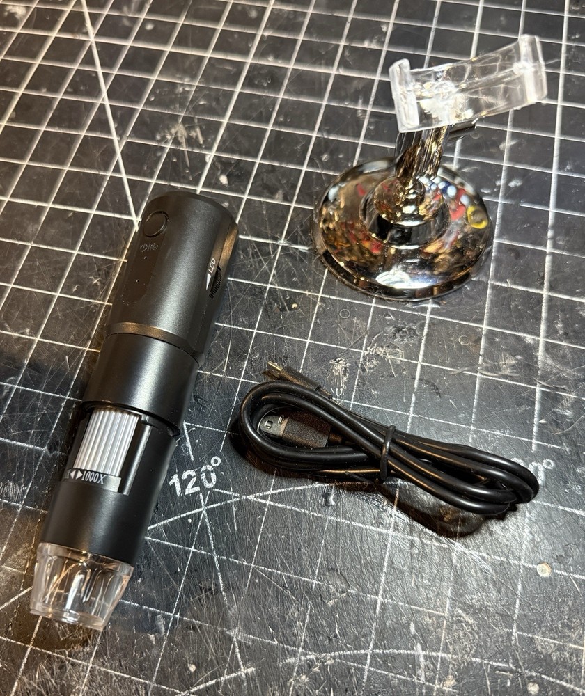 Digital Smart Plastic USB Microscope - Black