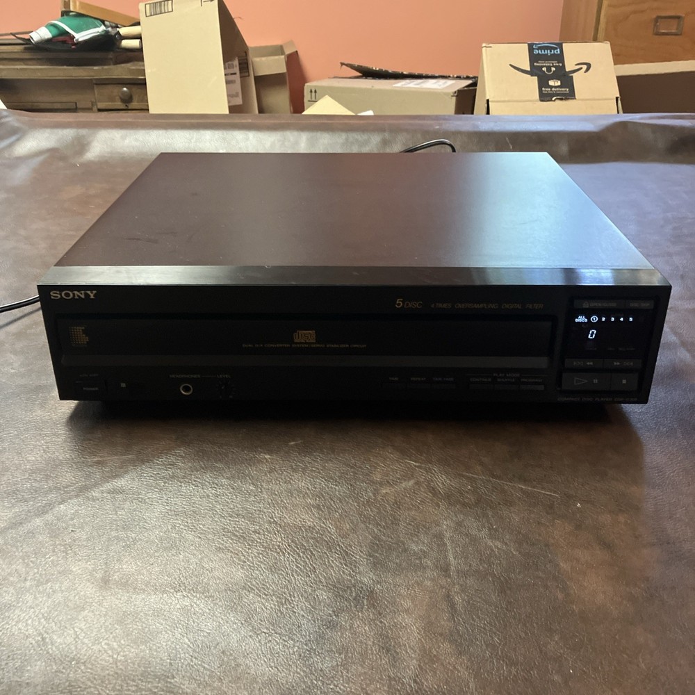 SONY CDP-C305 Carousel 5 Disc CD Player TESTED WORKING