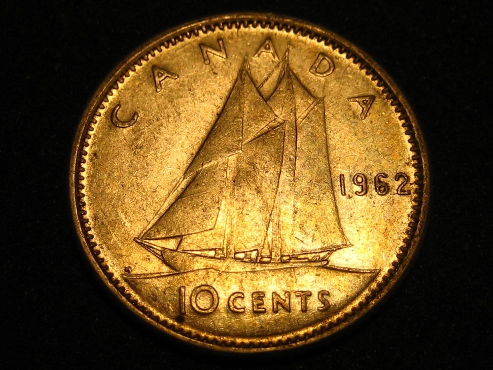 1962 Canadian Dime