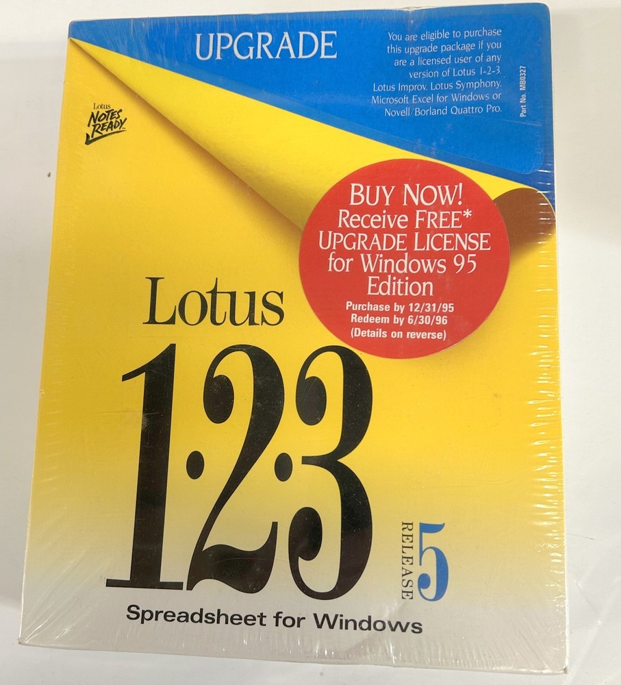 Lotus 123 Release 5 New in box