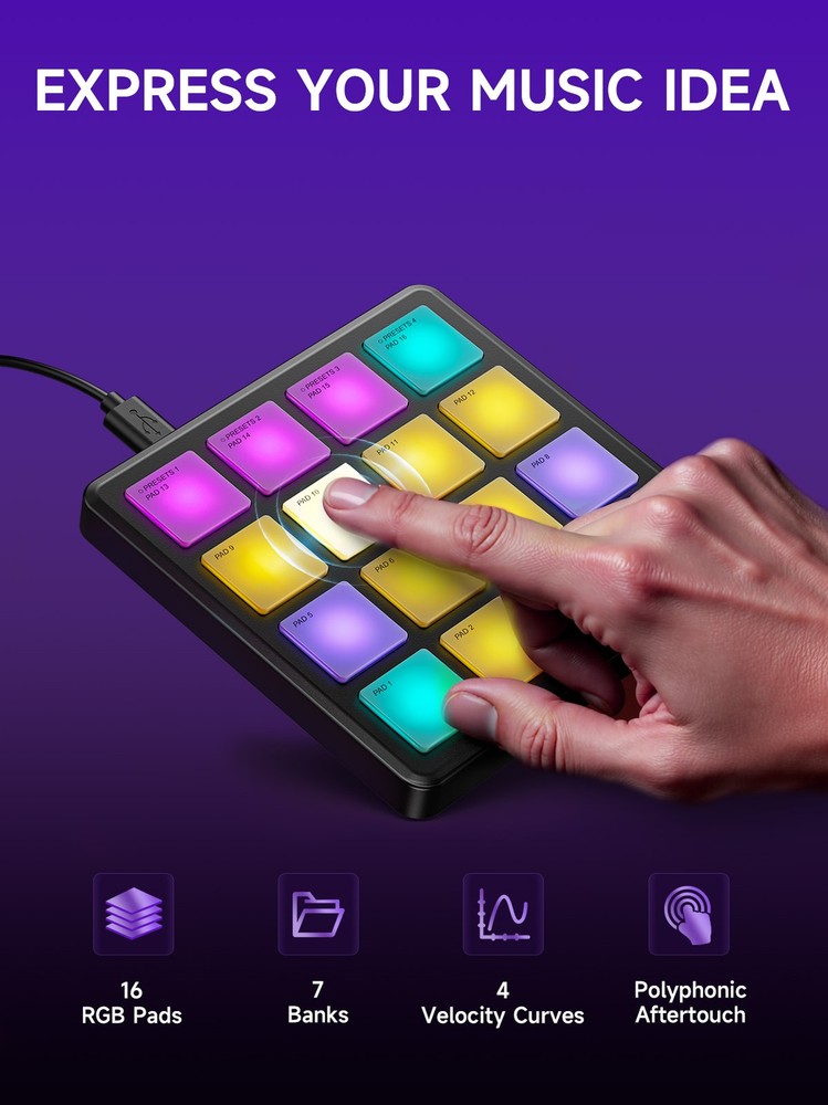 Donner Starrypad Series MIDI Pad Controller