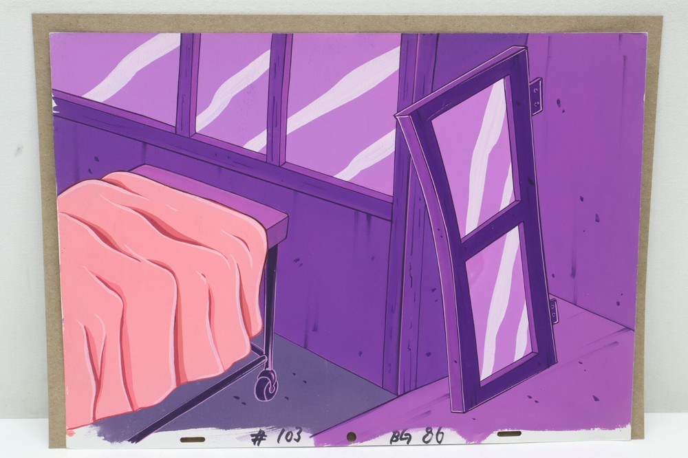 Original Hand Painted Animation Production Background (232-9)