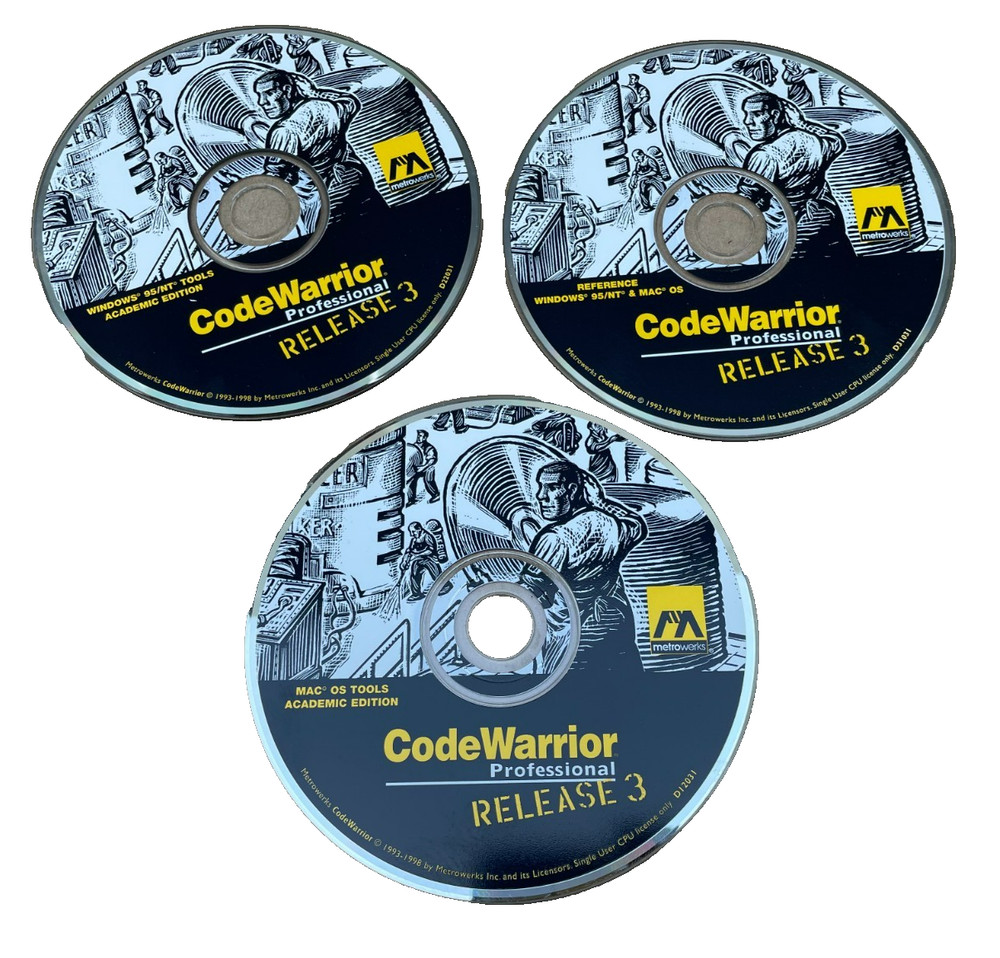 Metrowerks CodWarrior Professional Release 3 Mac Os Tools, U12031