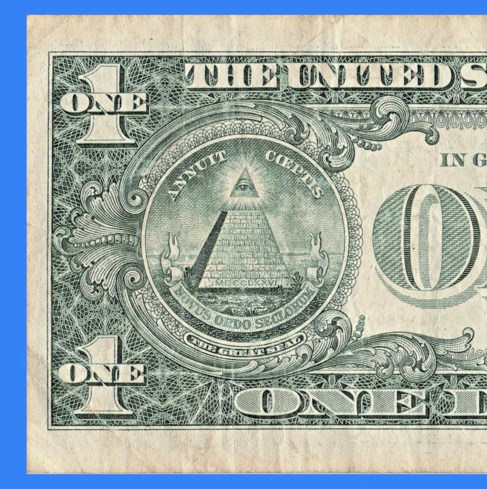 $1 Dollar Bill USD Miscut Error, Slight Misaligned Miscut 2017 Circulated