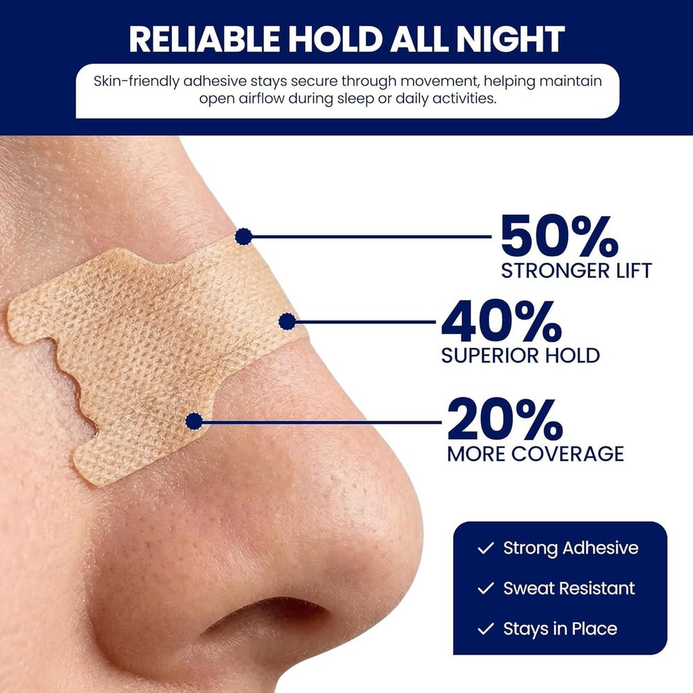 Sleep Better with Large Nose Strips - 100 Count