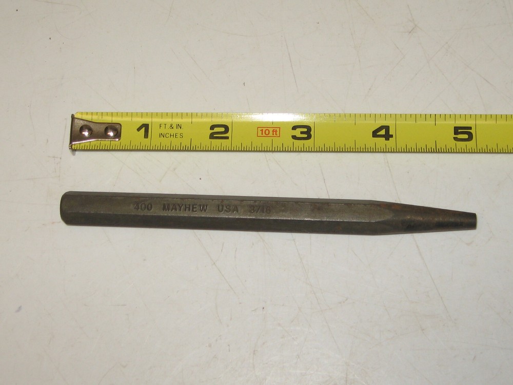 Solid Punch, 3/16", USA, MAYHEW # 400, 20002