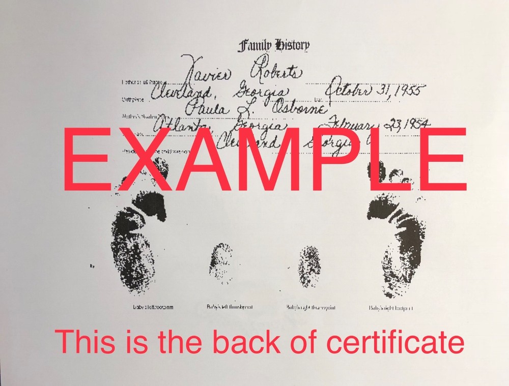 Cabbage Patch Kid Personalized Custom Birth Certificate Replica CPK